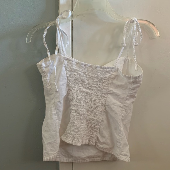 revolve tie strap bustier white corset cami top - Picture 9 of 9